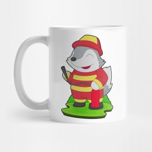Wolf Firefighter Fire extinguisher Fire department Mug
